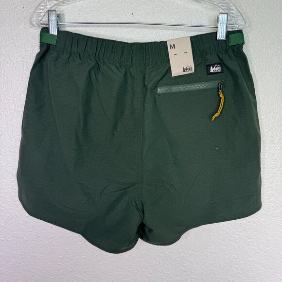 REI Trailmade Amphib Shorts Womens Medium Hiking Hike Swim Heritage Spruce Green - Picture 2 of 9